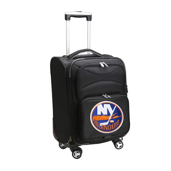 Denco NHL New York Islanders 21 in. Black Carry-On Spinner Softside Suitcase