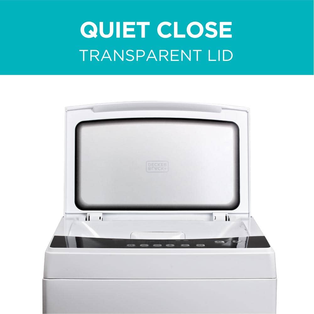 Compact White Stainless Steel Top-Loading Portable Washer