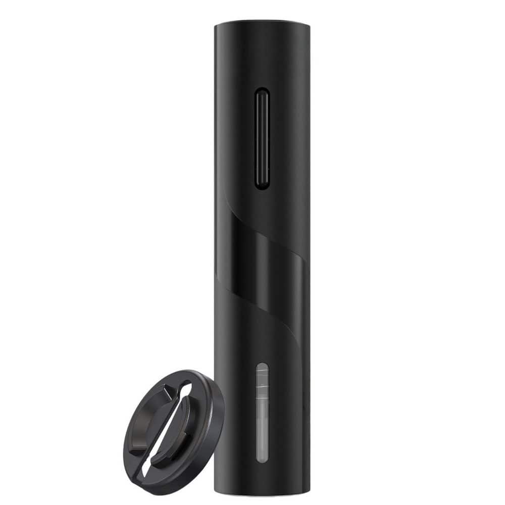 Black Electric Wine Opener, Battery Operated Wine Bottle Openers with Foil Cutter, One-click Button Corkscrew Remover price history on PriceWatchPro