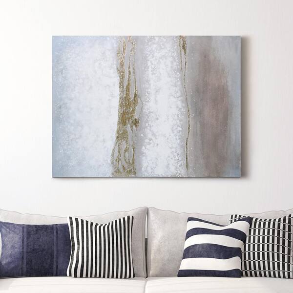 Golden Winter Textured Metallic Hand Painted Wall Art by Martin Edwards Ready to Hang,Living Room Bedroom & Office 30 x 40 Empire Art Direct 
