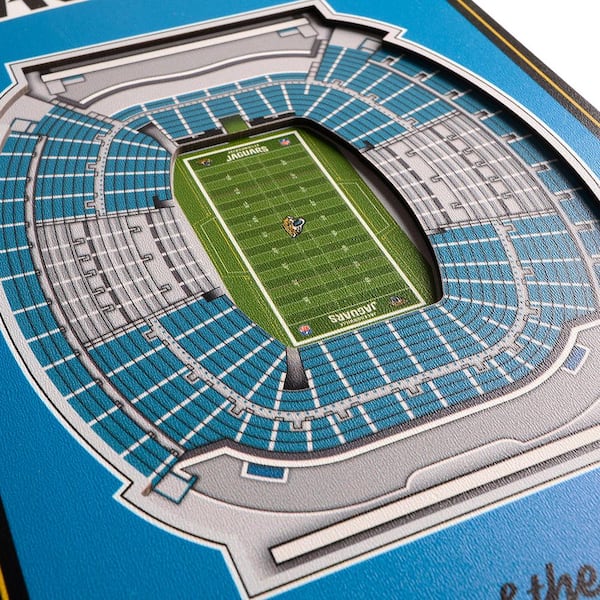 YouTheFan NFL Jacksonville Jaguars 6 in. x 19 in. 3D Stadium Banner-TIAA  Bank Field 0954040 - The Home Depot