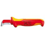 WIHA 24678SB Dismantling Knife Hook Blade With Sliding Lug For Round Cable In Blister - 36053