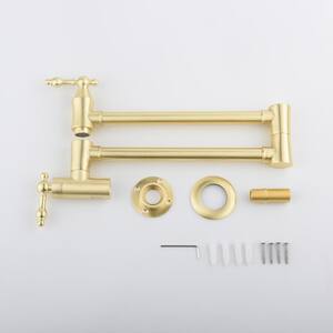 Alba Wall Mounted Pot Filler with in Gold