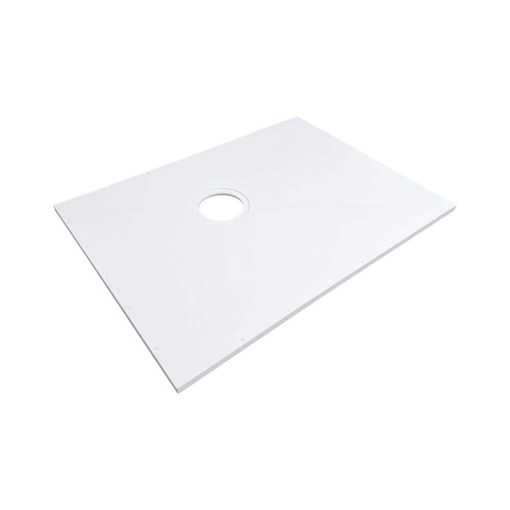 Transolid Ready to Tile 30.3 in. L x 45.28 in. W Alcove Shower Pan Base