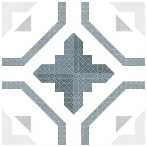 Merola Tile Prisma Anthracite 10 in. x 10 in. Porcelain Floor and Wall Take Home Tile Sample