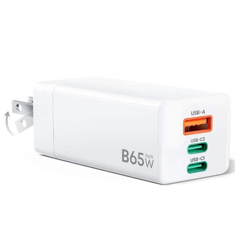 USB C Charger 3-Port Fast Charging Block Universal Travel Adapter Kit (4ft USB-C Cable UK/EU Conversion Plug Includes) price history on PriceWatchPro