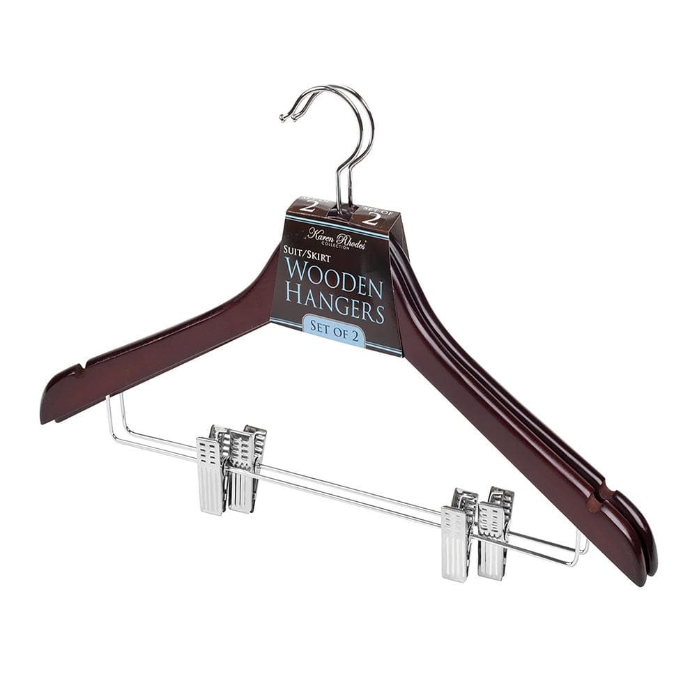 Solid Wood Brass Hangers, Black Walnut Hangers, Non-slip Hangers