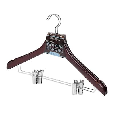 Honey-Can-Do Natural Wood Shirt and Dress Kids Hangers 10-Pack HNG-09039 -  The Home Depot