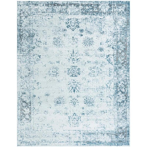 Unique Loom Sofia Casino Light Blue 10 ft. x 13 ft. Area Rug