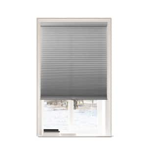 Gray Polyester 35 in.W x 72 in.L Light Filtering Cordless POSH Honeycomb Cellular Shade