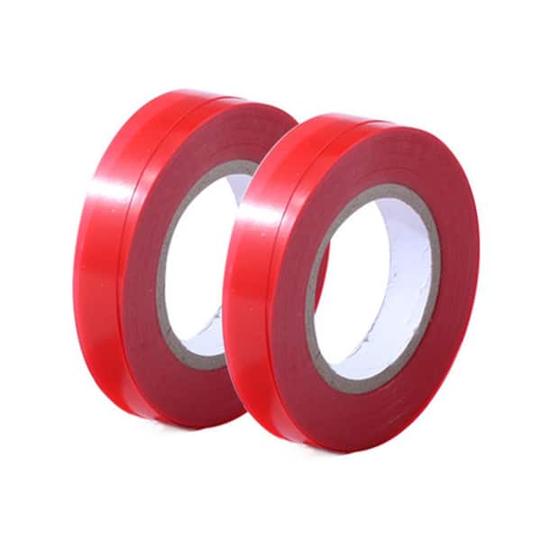 Mr. Garden 4 Rolls Grafting Tape PE Moisture Barrier, Plant Stretch Tie Tape Plant Ribbon PE Plastic Tools, 2/5 in. x 98 in., Red