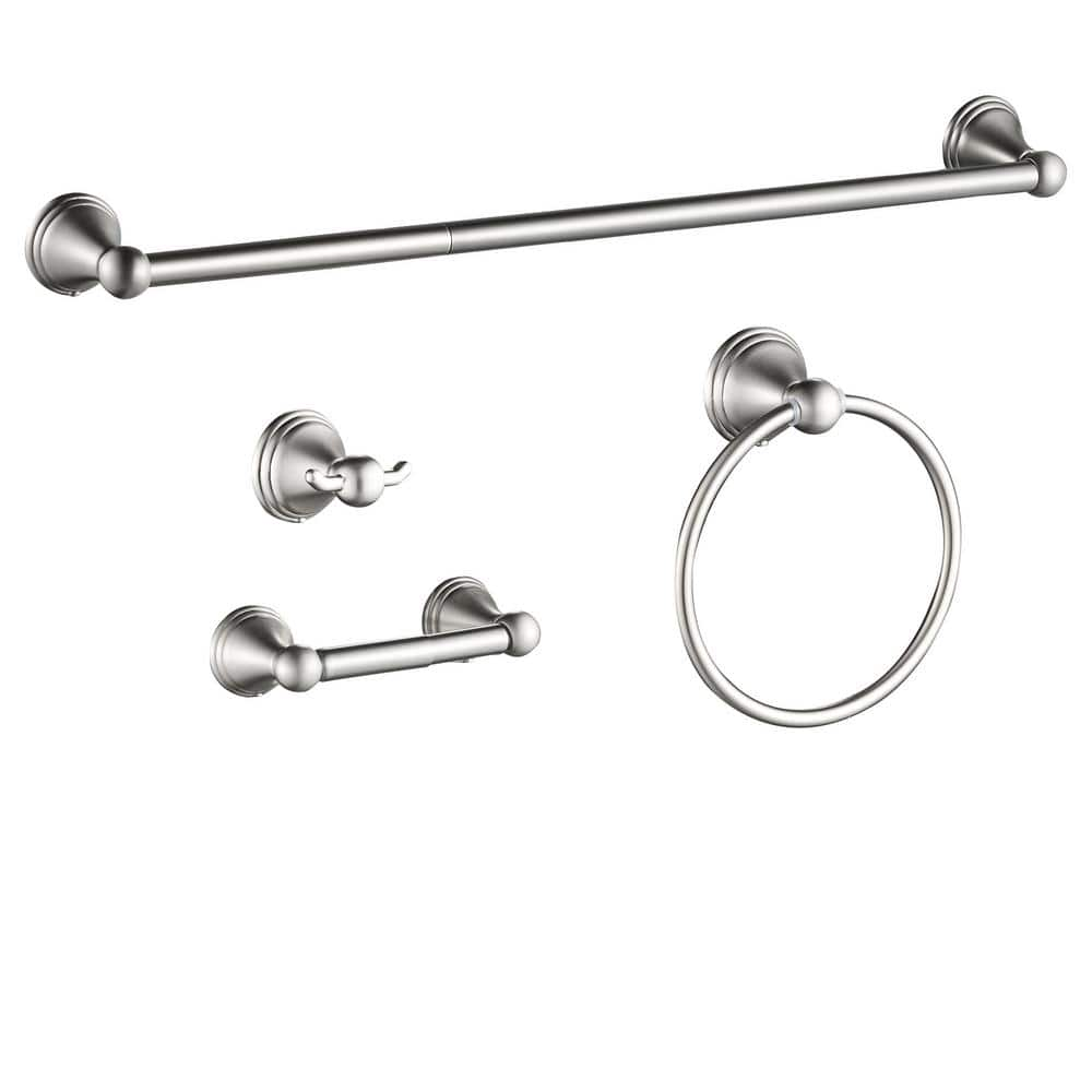 FORIOUS 4 -Piece Bath Hardware Set with Included Mounting Hardware in ...