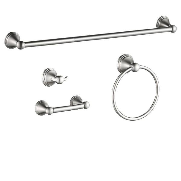 FORIOUS 4 -Piece Bath Hardware Set with Included Mounting Hardware in ...