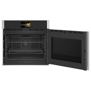 Profile 30 in. Smart Single Electric Wall Oven with Right-Hand Side-Swing Doors and Convection in Stainless Steel
