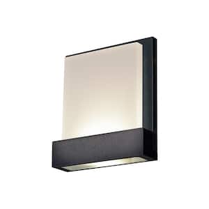 Guide 7-in 1 Light 7-Watt Black Integrated LED Wall Sconce