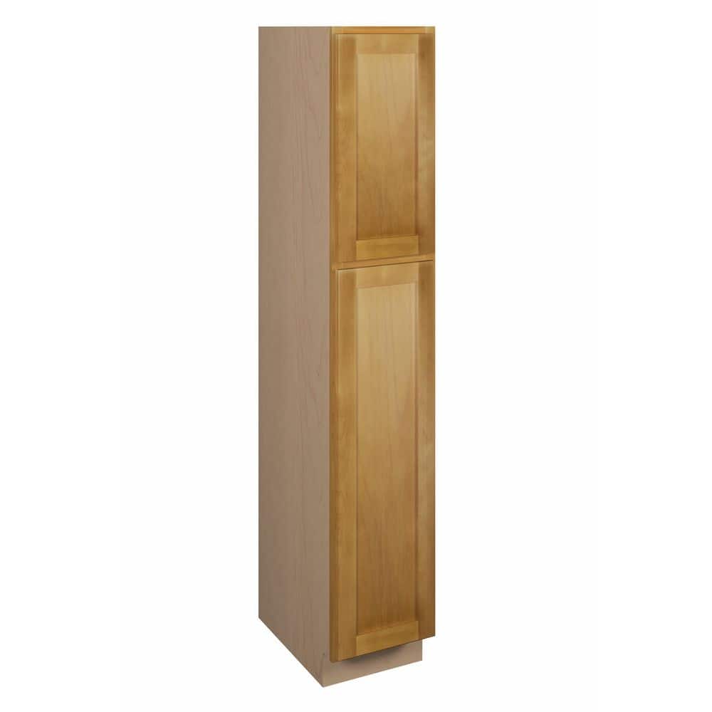 Aberdeen Recessed 18 in. W x 84 in. H x 24 in. D in Caramel Plywood Assembled Pantry Cabinet price history on PriceWatchPro
