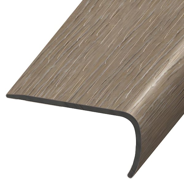 Waterproof Rigid Core Flush Stair Nosing in the color Elevation 0.98 in. T x 4.33 in. W x 94 in. L