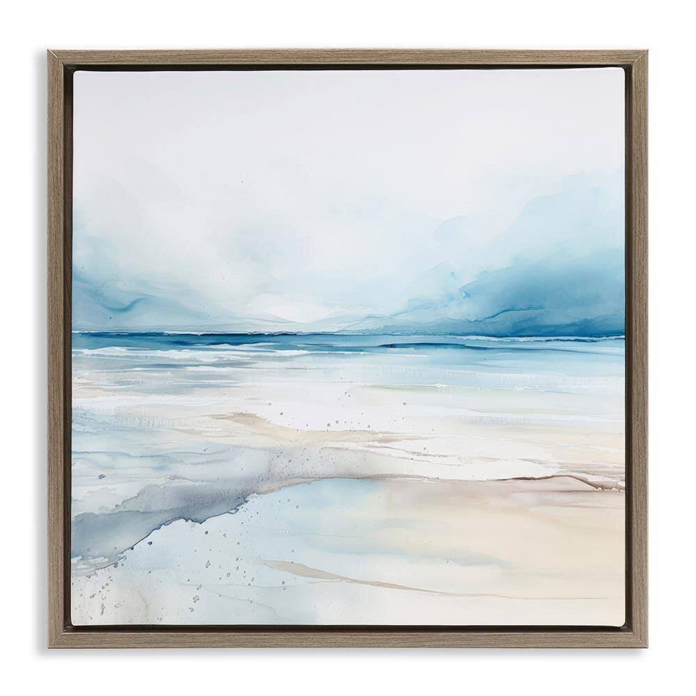 Nautical Scenery Abstract by Irena Orlov Brown Floater Frame Abstract Graphic Art Print 18 in. x 18 in. price history on PriceWatchPro