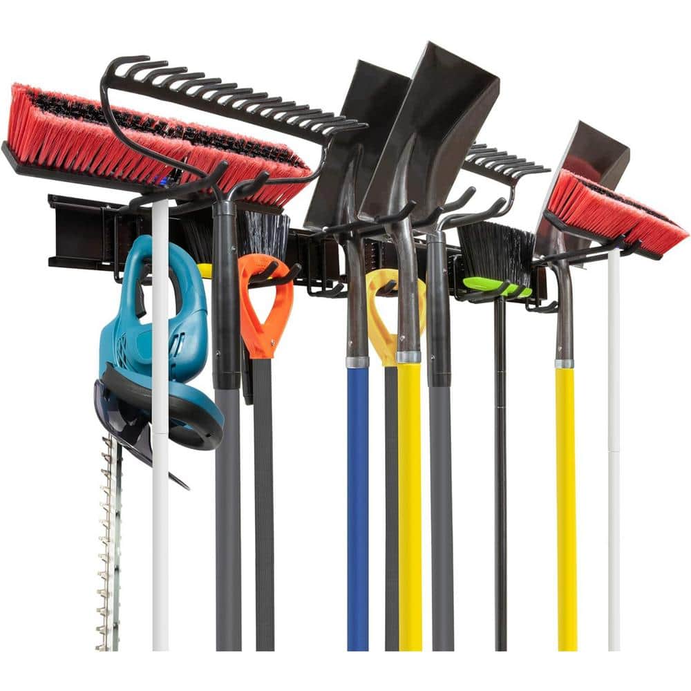 Tool Storage Rack, 8 Piece Wall Mounted Garage Organizer for Broom, Mop & Tools price history on PriceWatchPro