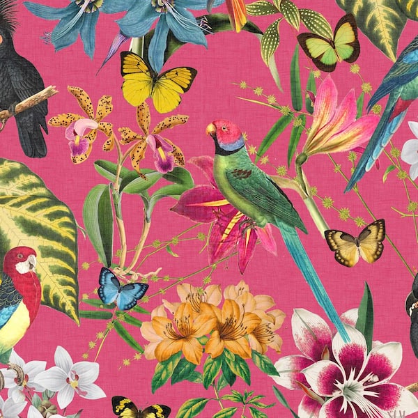 Paradiso Hot Pink Wallpaper