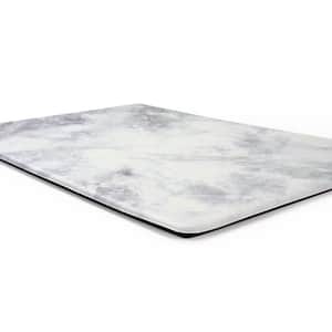 White Kitchen Marble Pattern 18 in. x 47 in. Anti Fatigue Standing Mat