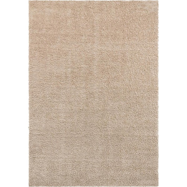 Unique Loom Davos Shag Linen 10 ft. x 14 ft. Area Rug