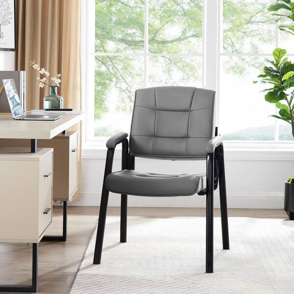 gray office guest chairs