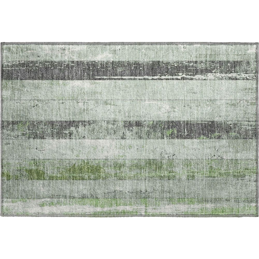 Mayfield Premium Machine Washable Abstract AMF1868 Aloe 2 ft. x 3 ft. Area Rug price history on PriceWatchPro