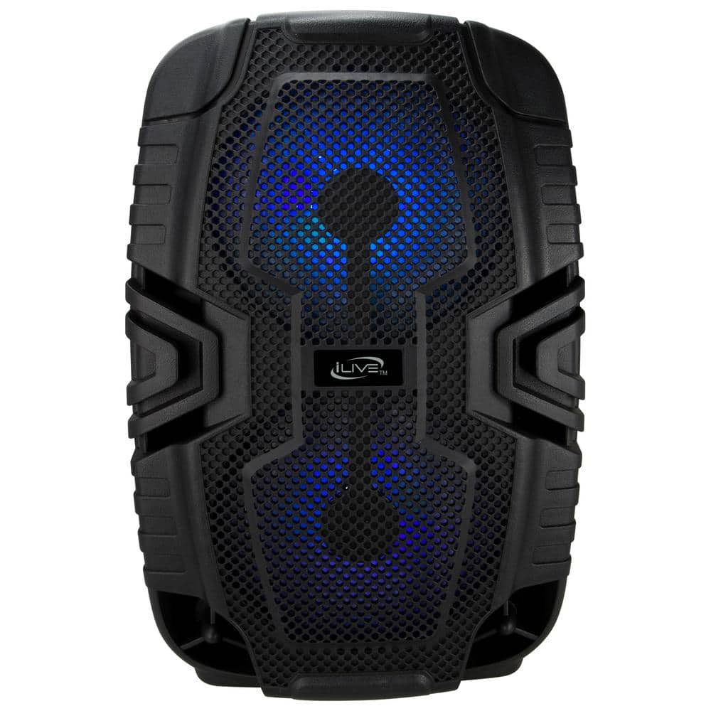 Wireless Tailgate Party Speaker, 2 x 6.5 in. Full Range Driver, FM Radio, Black -  iLive, ISB250B