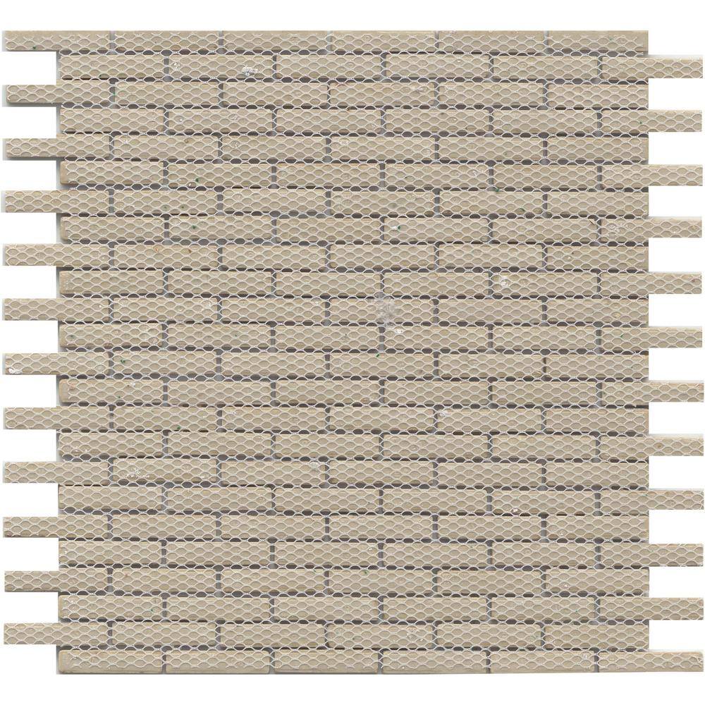 Regala 12" x 12" Blue Porcelain Herringbone Mosaic Tile