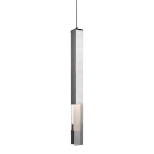 Martelo 5 in. 1 Light 6-Watt Chrome Integrated LED Pendant Light