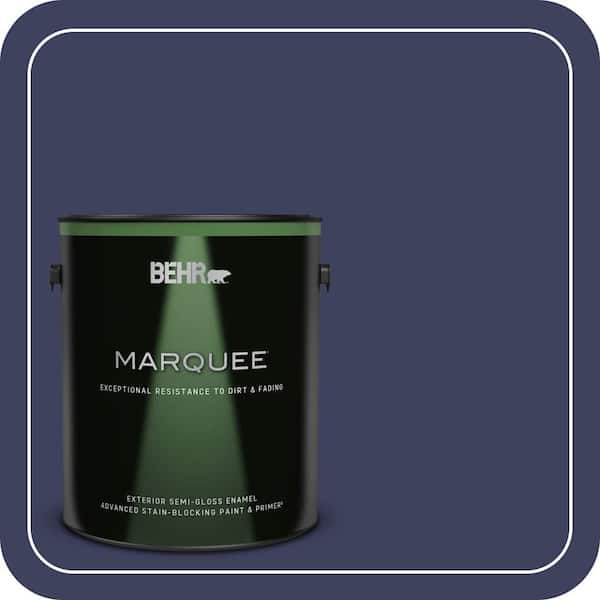 BEHR MARQUEE 1 gal. Home Decorators Collection #HDC-MD-01 Majestic Blue Semi-Gloss Enamel Exterior Paint & Primer