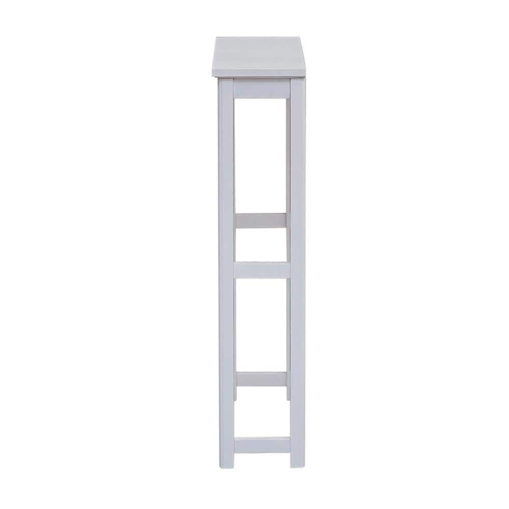 White Wood Over-the-Toilet Storage Shelf