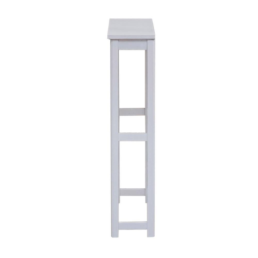 White Wood Over-the-Toilet Storage Shelf
