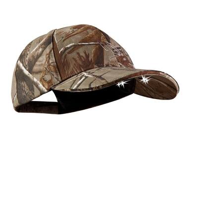 PowerCap CAMO LED Hat 25/10 Ultra-Bright Hands Free Lighted Battery Powered Headlamp Real Tree Xtra Structured