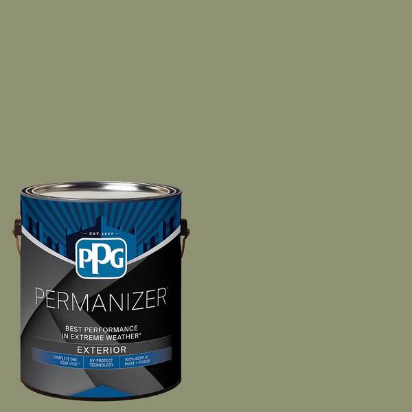 PERMANIZER 1 Gal. PPG1125-5 Hemlock Semi-Gloss Exterior Paint PPG1125 ...