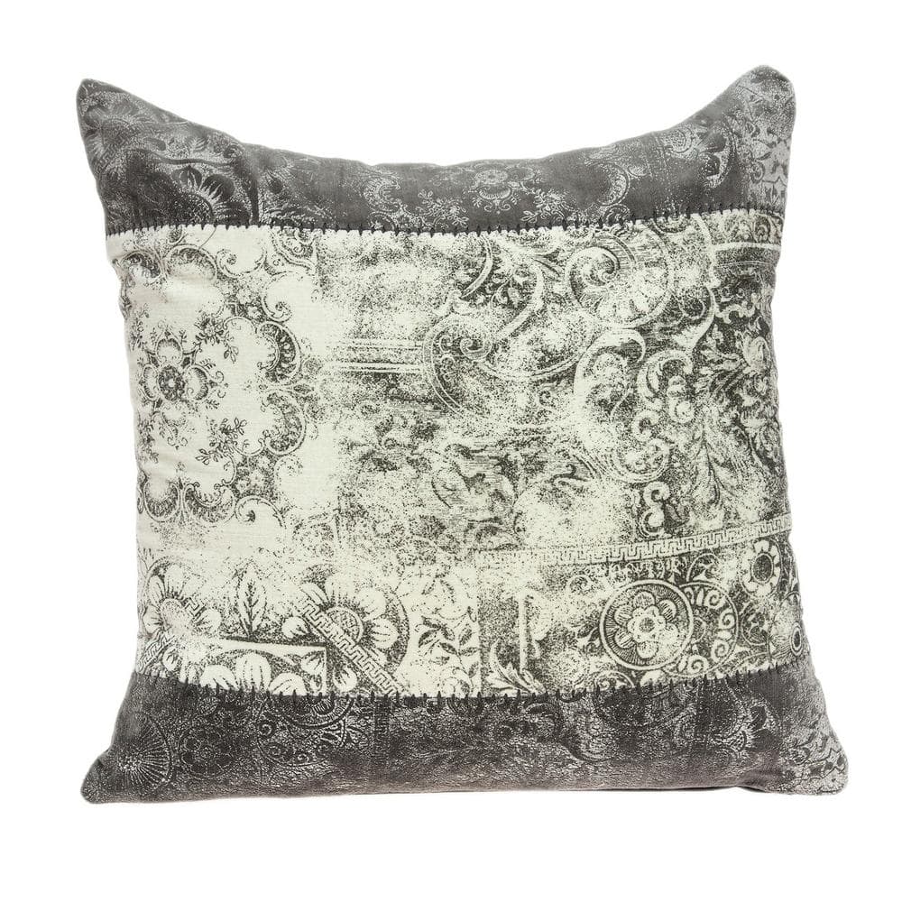 Hannah Multicolor Cotton Square Throw Pillow