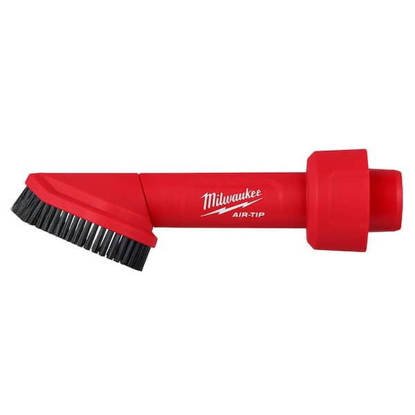 Milwaukee AIR-TIP 1-1/4 in. - 2-1/2 in. Rotating Corner Brush Tool Wet/Dry Shop Vacuum Attachment (1-Piece)