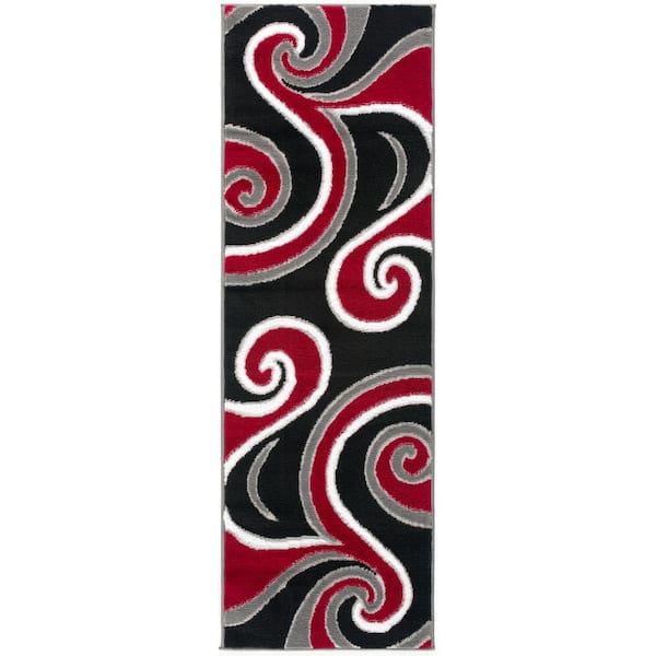 L'Baiet Oaklee Multicolor Graphic 2 ft. x 6 ft. Runner Rug