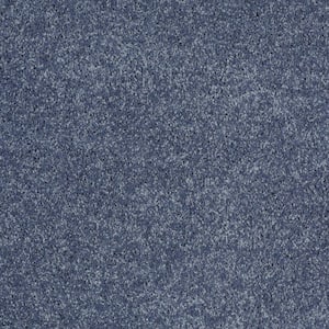 Palmdale I - Serenity - Blue 17.6 oz. Polyester Texture Installed Carpet