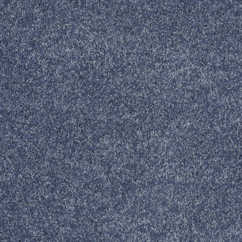 TrafficMaster Palmdale II - Serenity - Blue 31.2 oz. Polyester Texture ...