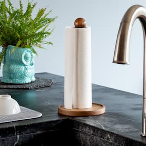 Acacia Paper Towel Holder