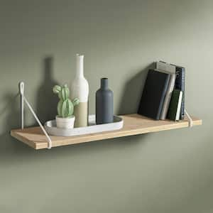 LITE Nature 23.6 in. W x 7.9 in. D x 0.71 in. Bamboo Decorative Wall Shelf Without Brackets