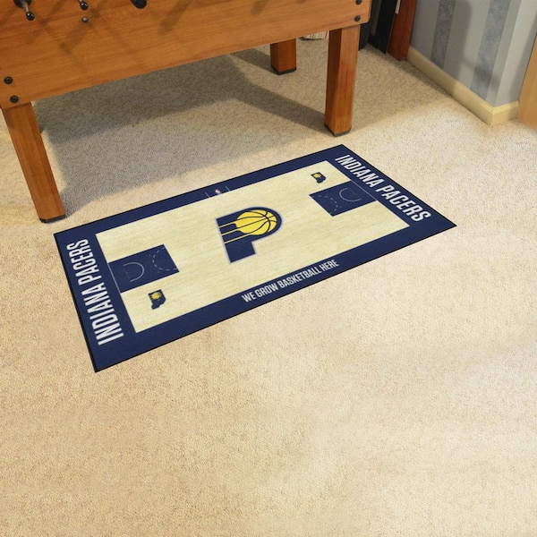 NBA Indiana Pacers 3 ft. x 5 ft. Large Court Runner Rug
