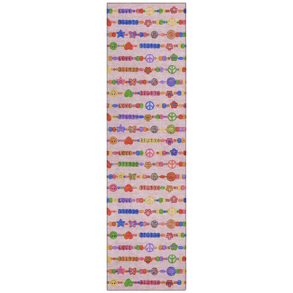 Chantille Machine Washable Indoor/Outdoor Abstract ACN2658 Pink 2 ft. x 7 ft. Runner Rug price history on PriceWatchPro