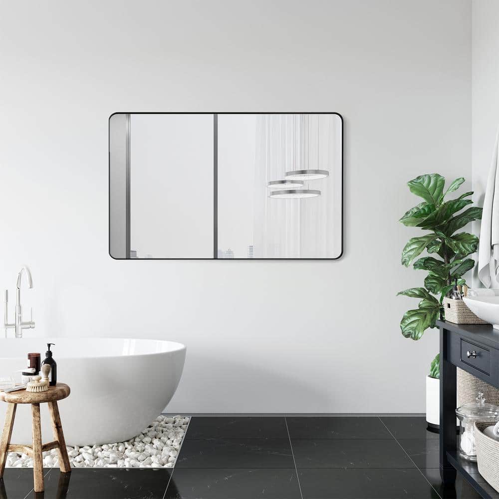 Nettuno 48" Rectangular Silver and Gold Bathroom Vanity Mirror