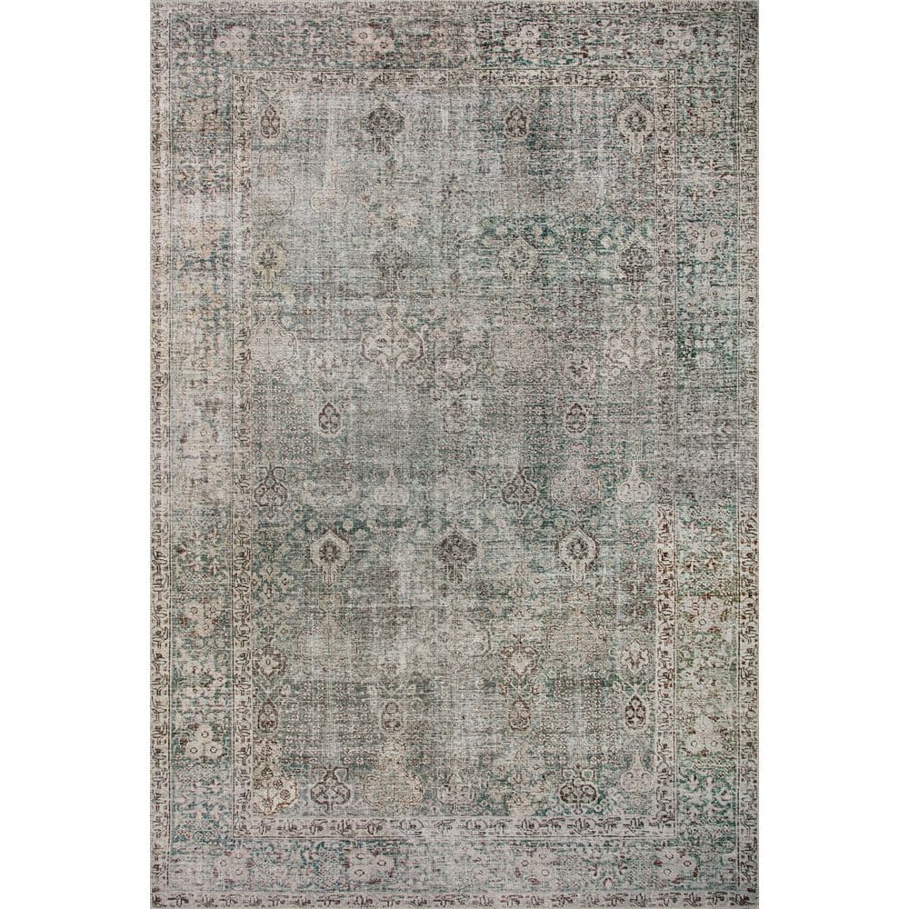 Chris Love Julia Jules Emerald / Antique Ivory 5 ft. x 7 ft. 6 in. Traditional Area Rug price history on PriceWatchPro