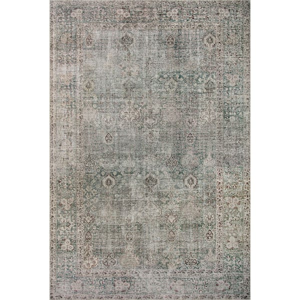 Loloi Chris Love Julia Jules Emerald / Antique Ivory 9 ft. 6 in. x