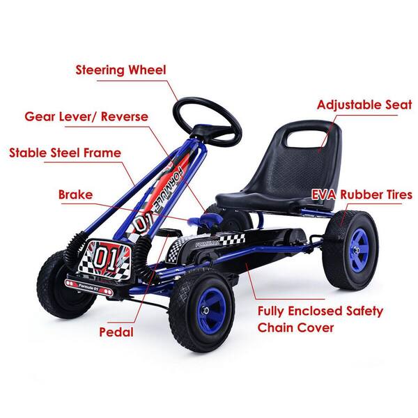 BIG WHEEL KART 3 キッズカート TOY GO CART PEDDLE TYRE GM-PC01 BIG WHEEL KART 3 - A. Ally