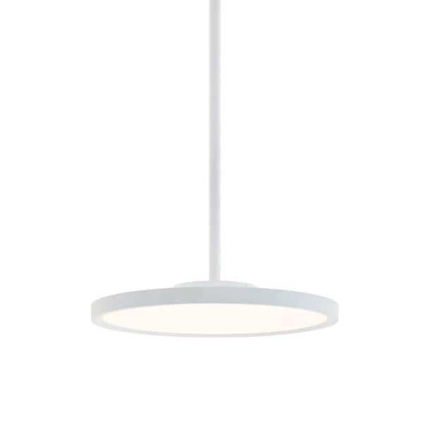 AFX Edge Round Large 25-Watt 1-Light White Shaded Integrated LED
